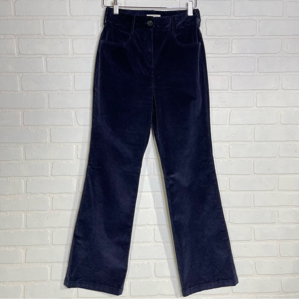 Aritizia Babaton High-waisted flared corduroy pant "Joey Pant" Navy blue size 2